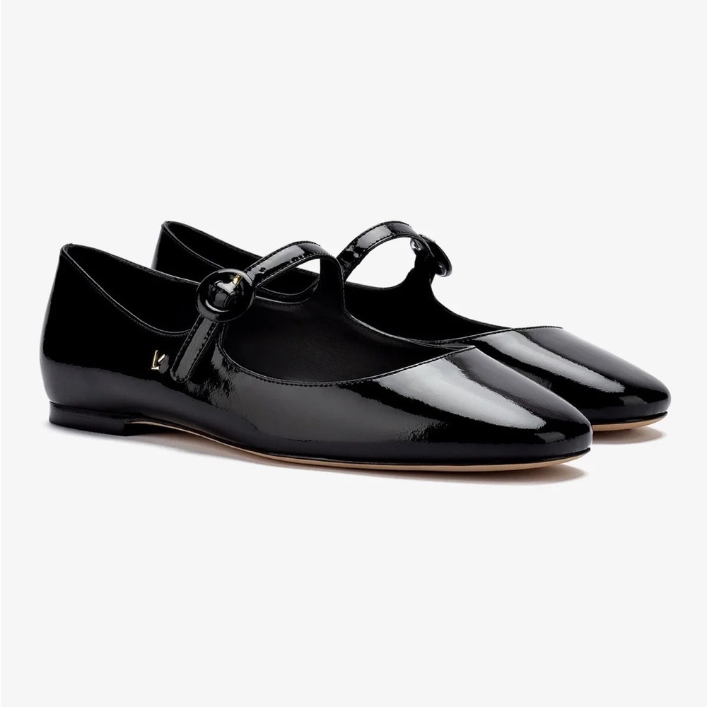 Larroudè - Blair Ballet Flat In Black Patent